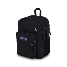 The big news with Big Student is that it now features a dedicated 15 inch padded laptop compartment. You still get two large main compartments, front utility pocket with organizer, pleated front stash pocket, side water bottle pocket, ergonomic S-curve shoulder straps, fully padded back panel, and zippered front stash pocket keeps all your gear organized. Go Big or go home. Black Jansport, Backpack Jansport, Galaxy Backpack, Gear Organizer, Utility Pockets, Student Backpacks, Big News, Jansport Backpack, Black Backpack