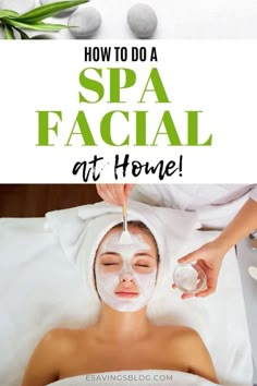 How to do a spa facial at home on a budget! Facials can get very expensive and can easily be done at home! #skincare #facials #facialathome #pamper Beauty Treatments Spa, Spa Facials, Skin Care Routine For Teens, Diy Facials, At Home Facial, Facial At Home, Home Facial, Beauty On A Budget