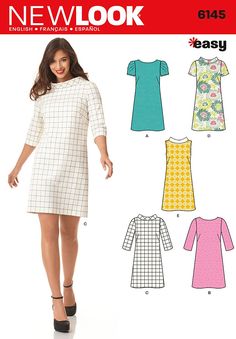 a women's dress and top sewing pattern from new look