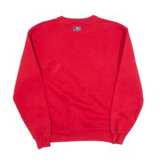 Item is in good used condition. >Size: S >Armpit To Armpit: 21" >Armpit To Cuff: 18" >Collar To Hem: 26" Red Crew Neck Sweatshirt With Relaxed Fit, Red Relaxed Fit Crew Sweatshirt, Vintage Red Crew Neck Sweater, Red Vintage Crew Sweater, Vintage Red Crew Sweatshirt, Red Vintage Crew Sweatshirt, Classic Red Crew Neck Sweatshirt, Red Cotton Crew Sweatshirt, Classic Red Cotton Sweatshirt