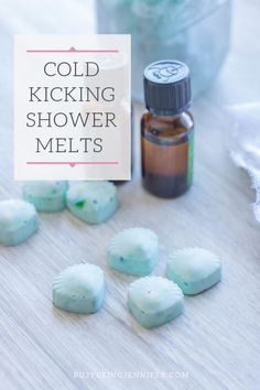 cold kicking shower melts and essential oils