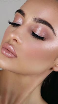 No Eyeliner Bridal Makeup, Shaadi Makeup, Bridesmaid Makeup Pink, Pink Dress Makeup, Pink Wedding Makeup, Mauve Makeup, Makeup 2023, Makeup Ojos