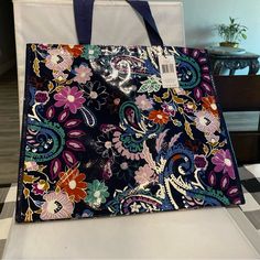 In The Wild Prairie Bouquet Everyday Purple Bag With Floral Print, Purple Floral Print Bag For Everyday Use, Prairie Bouquet, Market Tote, In The Wild, Vera Bradley Bags, Purple Black, Womens Tote Bags, Purple And Black