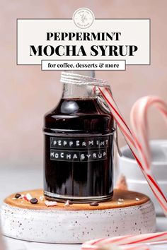 This homemade peppermint mocha syrup is thick, chocolatey, and perfectly minty. it’s great for homemade lattes, mochas, or even hot chocolate. This vegan, dairy-free syrup is simple to make and perfect for festive drinks all season long. The perfect simple syrup for winter coffee drinks, cocktails, or hot chocolate.