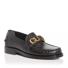 Gucci Cara Signature Letters Logo Leather Loafers Flat Shoes Black Gucci's 'Cara' Loafers Have Been Made In Italy From Glossy Textured-Leather And Are Embellished With Gold-Tone Logo Plaques Across The Front. Wear Them With Anything, From A Mini Skirt To Your Favorite Jeans. Round Moc-Stitch Toe Slip On Logo Hardware And Strap Detail At Instep Leather Upper, Lining And Sole Made In Italy Size: 36.5 Eu (Insole Measures 9 3/8 Inches.) Brand New In The Box With A Dust Bag. Gucci Monogram Loafer, Signature Letters, Letters Logo, Gucci Loafers, On Logo, Black Leather Loafers, Leather Flat Shoes, Black Loafers, Tassel Loafers