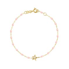 Gigi Clozeau - Star Classic Gigi Baby Pink diamond bracelet, Yellow Gold, 6.7 Pink Bracelets With Diamond Accents For Gift, Pink Bracelets With Diamond Accents As A Gift, Pink Diamond Bracelet, Dress Reference, Dainty Gold Jewelry, Preppy Jewelry, Bracelet Rose Gold, Wrist Jewelry, Jewelry Accessories Ideas