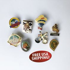 "We came across a fun collection of vintage USA state and city souvenir lapel pins/hat pins. These souvenir pins range in size from approx. .75\" (20mm) up to 1.25\" (30mm) in size. This listing is for one (1) pin. Select the pin(s) you'd like from the options available. CONDITION: All of these pins are in good vintage condition with pin backs, good graphics and no major issues. Some show some light wear but most look they have been in storage most of their lives. SHIPPING: FREE USA SHIPPING. Di Keychains Diy, Idaho City, Vintage Appliances, Usa States, Card Files, Tie Pin, Hat Pin, Tie Tack, Vintage Usa