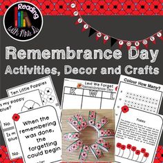 remembrance day activities, decor and crafts