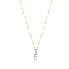 A beautiful, simple piece reminding us of who we are and to celebrate each other. Enjoy your own initial and those of whom you love. Made on a 14kt gold-filled chain Worry-free wear‚ which means sleep, shower and sweat in it 14kt gold-filled letter charm Letters A to Z available Layers great with all necklaces Gold E Necklace, Enewton Necklace, Gold Locket, Initial Necklace Gold, Gold Bead Bracelets, Silver Shop, Gold Charm Necklace, Beaded Cuff, Gold Initial