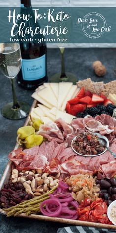 How to Build and Epic Keto Charcuterie Board | Peace Love and Low Carb Charcuterie Easy, Keto Charcuterie Board, Keto Charcuterie, Appetizers Meat, Keto Meat, Low Carb Appetizers, Keto Friendly Desserts, Appetizers Recipes