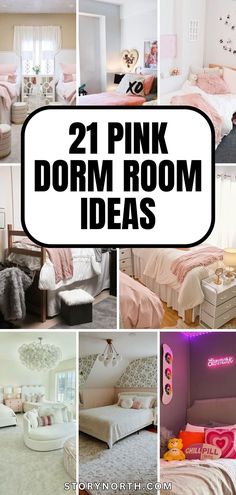 pink dorm room decor ideas that are easy to do with the girls's bedroom