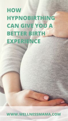 a pregnant woman's belly with the words how hypnobthing can give you a better birth experience