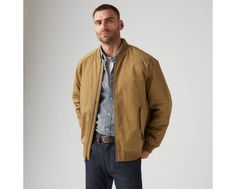 A time-tested classic. Introducing our Filbert Flight Jacket. Stylish and functional with its water-repellent exterior and sleek design, this standout jacket strikes utilitarian authenticity without sacrificing comfort and durability. A time-tested classic Full zip fastening A relaxed fit, cut with more room through the body and shoulder Lightly filled interior Solid Casual Outerwear For Outdoor Work, Casual Solid Outerwear For Outdoor Work, Functional Sport Coat For Workwear In Fall, Functional Fall Sport Coat For Workwear, Weatherproof Windbreaker For Workwear In Fall, Casual Levi's Outerwear With Relaxed Fit, Fall Weatherproof Workwear Windbreaker, Casual Sport Coat For Outdoor Work In Fall, Casual Relaxed Fit Levi's Outerwear