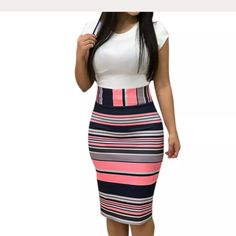 As Seen In Photos White Summer Pencil Skirt For Workwear, White Fitted Casual Pencil Skirt, Casual White Fitted Pencil Skirt, White Fitted Pencil Skirt Casual Style, Long Dress Beach, Loose Long Dress, Women Summer Dress, Summer Sundress, Long Beach Dress