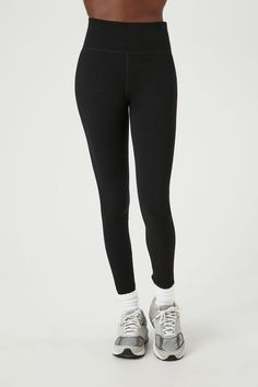 Active Seamless High-Rise Leggings | Forever 21 High Stretch Full Length Sweat Resistant Leggings, Stretch Moisture-wicking Leggings, High Stretch Sweat Resistant Leggings, Sweat-resistant Micro-elastic Leggings, Sporty Seamless Stretch Leggings, Solid Compression Sweat-resistant Leggings, Solid Color Compression Leggings, Sweat Resistant, Compression Sweat-resistant Solid Leggings, Sporty Full-length Seamless Tights