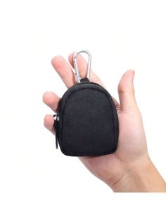 Keychain Coin Purse Tactical Accessory Key Protection Pouch Outdoor Sports Utility Bag, 1pc Black Casual,Cute,Fashionable   Polyester Animal,Plain Mini Coin Purse   Wallets & Cardholders, size features are:Bust: ,Length: ,Sleeve Length: Protection Pouch, Tactical Accessories, Mini Coin Purse, Utility Bag, Coin Purse Wallet, Coin Purses, Kids Beachwear, Black Casual, Maternity Bag