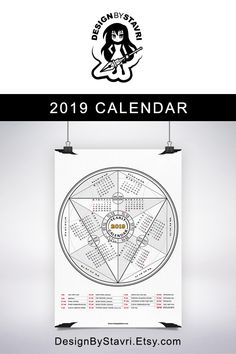 a poster with the calendar on it