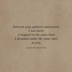 a poem written in black on top of a brown paper with an image of the moon