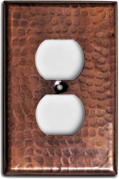 Monarch Abode Pure Copper Hand Hammered 1 Gang Single Duplex Wall Plate. Decorative wall plates/switch plates are simple way to enhance the look of any room. Our hand hammered collection is also available in Satin Nickel Finish, Classic White, Matte Black, Pewter, and Dove Gray. Additional configurations are available to make completing your project easy. Monarch Abode 1-Gang Standard Size Oil Rubbed Bronze Metal Indoor Duplex Wall Plate in Copper | 17018 Duplex Wall, Decorative Switch Plate, Electrical Outlet Covers, Outlet Plates, Copper Wall, Old Wall, Outlet Cover, Wall Plates, Switch Plate Covers