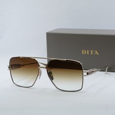 Fully Discounted. Buy Now Only , No Offers Accepted Retail $ 1 9 2 5 Brand New // Authentic Model: Dita Grand Emperik Dts-159-A-05 Sunglasses Frame Color: Brushed White Gold Lens Color: Brown To Clear Gradient Material:Titanium For: Men Style: Square Polarized: No Made In: Japan 100% Uv Protection Original Dita Retail Packaging Included: Case, Cloth (See Pics) Shipping From Nyc Every Business Day Follow Our Store Showroom For More Amazing Deals Dita Sunglasses, Authentic Models, Buy Now, Colored Sunglasses, Brown Gold, Uv Protection, Sunglasses Accessories, Mens Sunglasses, Mens Accessories