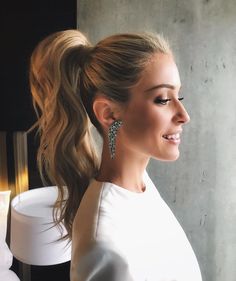 Derby Hairstyles, Cute Ponytail Hairstyles, Tail Hairstyle, High Ponytail Hairstyles, Kristin Cavallari, Wedding Hair Inspiration, Ponytail Styles, Wedding Hair And Makeup, Bride Hairstyles