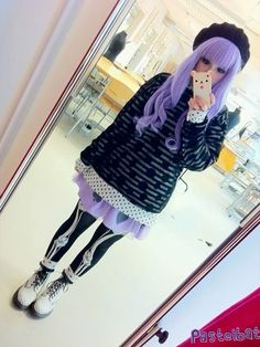 Geek Aesthetic, Goth Inspiration, Beautiful Darkness, Creepy Cute Fashion, Support A Small Business, Goth Outfit Ideas, Pastel Goth Outfits, Character Fashion, Preteen Fashion