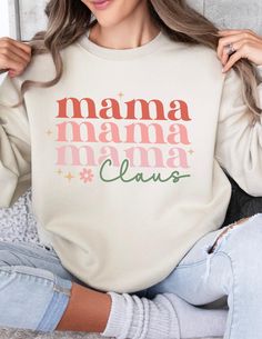 Christmas Mom Shirt Mama Christmas Sweatshirt Mama Claus Shirt Mama Shirt Holiday Mom Shirt Family Christmas Mom Shirt Mom Christmas Gift  This trendy design is perfect for Christmas as t-shirt or sweatshirt. We know this will be a fun shirt to wear during the Christmas season! Holiday Mom Shirt, Mommy To Be Shirts Christmas, Christmas Mama Shirt, Mama Claus Sweatshirt, Mama Shirts Sweatshirts & Hoodies, Christmas Mom, Mama Shirts, Christmas Gifts For Mom, Mama Shirt