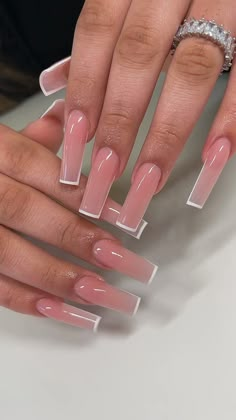 The best April nail ideas begin with the most popular and most gorgeous colors. Because in spring everything starts to revive, birds start to chirp April Nails, Nails Nude, Short Square Acrylic Nails