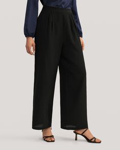 These wide-leg pants are elegant and effortless. And the ankle-grazing length is perfect for showing off your favorite sandals. Silk Duvet Cover, Silk Comforter, Silk Wide Leg Pants, Flannel Suit, Silk Clothes, Silk Nightwear, Silk Bottoms, Silk Bedding, Latest Tops