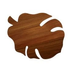 a wooden cutting board with an image of a fish on it's back side