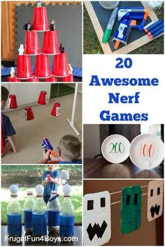 20 awesome nerf games for kids to play in the house or on the lawn