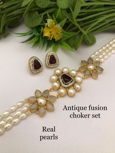 A Gift for someone most adorable for you. Suitable for all kind of outfits like lehenga, dresses, sarees . Necklace : 1 Earring:  1 Bollywood Style Pearl Chain Necklace For Party, Bollywood Pearl Chain Necklace For Party, Bollywood Style Pearl Necklace For Party, Bollywood Style Festive Pearl Necklace For Party, Elegant Kundan Necklace For Designer Wear, Kundan Pearl Chain Necklace For Diwali Party, Elegant Lehenga With Pallu As A Gift, Festive Bollywood Pearl Necklace For Party, Diwali Kundan Necklace With Pearl Chain For Party