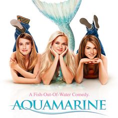 the movie poster for aquamarinee is being viewed on an internet browser screener