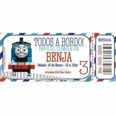 thomas the train birthday party ticket