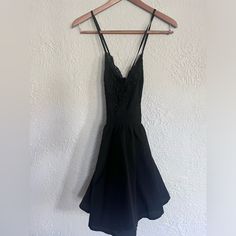 *Dress Is Black* Last Picture Is To Show Style On Model. Black Mini Skater Dress, Perfect For Homecoming. Lace Top, Size Xs. Mini Skater Dress, Dresses Lace, Black Laces, Black Mini, Skater Dress, Homecoming, Lace Dress, Colorful Dresses, Lace Top