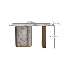 an image of a table that is in the shape of a bookcase with measurements