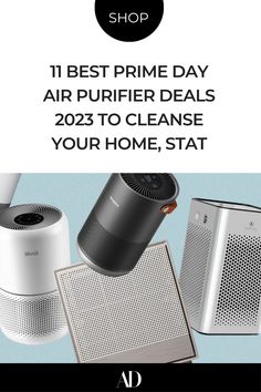 an ad for the best prime day air purifier deal