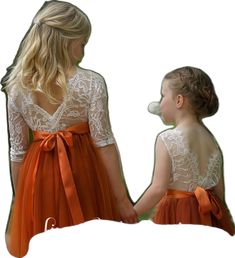 Bridesmaid Tutu Dress With Lace Bodice, Lace Dress With Lace Back For Dress-up Occasions, Bridesmaid Princess Dress With Lace Bodice, Lace Princess Dress With Patchwork For Bridesmaid, Bridesmaid Princess Dress With Lace Patchwork, Burnt Orange Flower Girl Dress, Orange Flower Girl Dress, Orange Flower Girl, Long Sleeve Flower Girl Dress