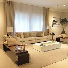 the living room is clean and ready to be used for entertaining guests or family members