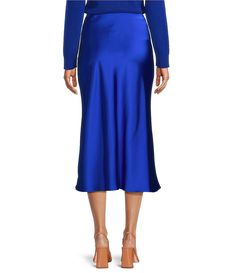 Career Woman, Antonio Melani, Satin Skirt, Winter 2024, Dillard's, Modern Woman, Midi Length, Clothing Accessories, A Line