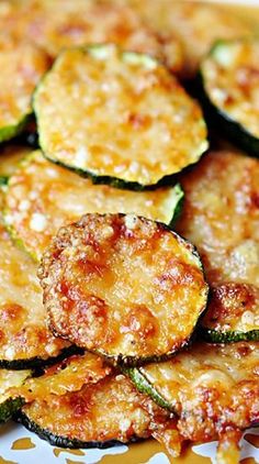 zucchini fritters on a plate ready to be eaten