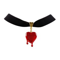 PRICES MAY VARY. Blood Heart Necklace: The blood necklace pendant is a red heart dripping blood, the red heart represents passion and vitality, with the blood dripping design, is unique and delicate. The vampire style meets the Halloween dress up requirement. You will stand out from the halloween oufits. Adjustable Size: The heart choker chain length is 33 cm (13 inches), the extension chain length is 8 cm (3.15 inches), and the velvet material is very soft and durable, so it won't hurt your ski Blood Jewelry, Heart Dripping, Red Heart Jewelry, Blood Necklace, Vampire Style, Blood Heart, Dripping Blood