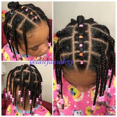 Band Hairstyles, Rubber Band Hairstyles, Cabello Afro Natural, Cute Natural Hairstyles, Kid Braid Styles, Toddler Hairstyles, Girl Hairstyle