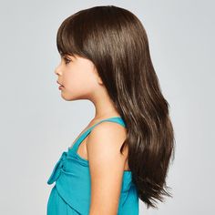 Including a smooth fringe that falls to the eyebrows, this long, lightly layered style gives the effect of soft tumbling waves. The monofilament top allows for various parting options and the heat-friendly fiber means this piece can be styled softly curled or straight. Style is shown in color: R6 - Dark Chocolate Vivica Fox Wigs, Ponytail Hair Piece, Kids Wigs, Blonde Streaks, Layered Style, Monofilament Wigs, Half Wigs, Low Ponytail, Costume Wigs