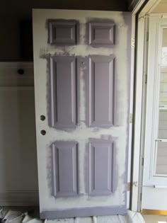 the door is being painted and ready to be installed