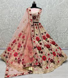 Exclusive collection of patch and Multi thread work bridal Lehengacholi in various color  Code - A2315 Lehenga : Fabric - Slub silk  Work - sequence work              Thread work              Dori work               Zarkan work              Patch work Stitching - standard cancan and canvas attached  Size - free size up to 42 Flair - 3.5 meter plus  Blouse : Fabric - Slub silk  Woke - same as lehenga work Size - 1.2 meter unstitched  Back side work - yes available  Sleeve - yes half sleeve  Dupat Bollywood Style Multicolor Embroidery Lehenga For Wedding, Bollywood Style Multicolor Embroidered Lehenga For Wedding, Multicolor Embroidered Lehenga For Wedding, Multicolor Embroidered Lehenga For Wedding And Navratri, Fitted Embroidered Wedding Skirt, Semi-stitched Lehenga With Multicolor Embroidery For Reception, Pink Embroidered Wedding Skirt, Embroidered Pink Wedding Skirt, Embroidered Floor-length Skirt For Wedding