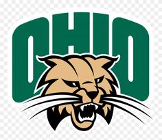 the logo of the university of ohio football team with an angry cat's head