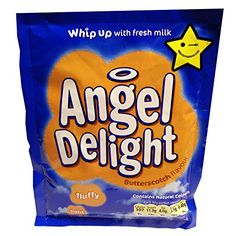 angel delight buttered chocolate candy with fresh milk