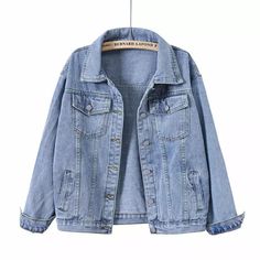 Spring Denim Jacket, Shirt Jacket Womens, Long Sleeve Jean Jacket, Casual Plaid Shirt, Womens Denim Vest, Casual Denim Jacket, Vintage Denim Jeans, Moda Jeans, Jean Jacket Women