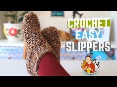 crochet easy slippers for beginners